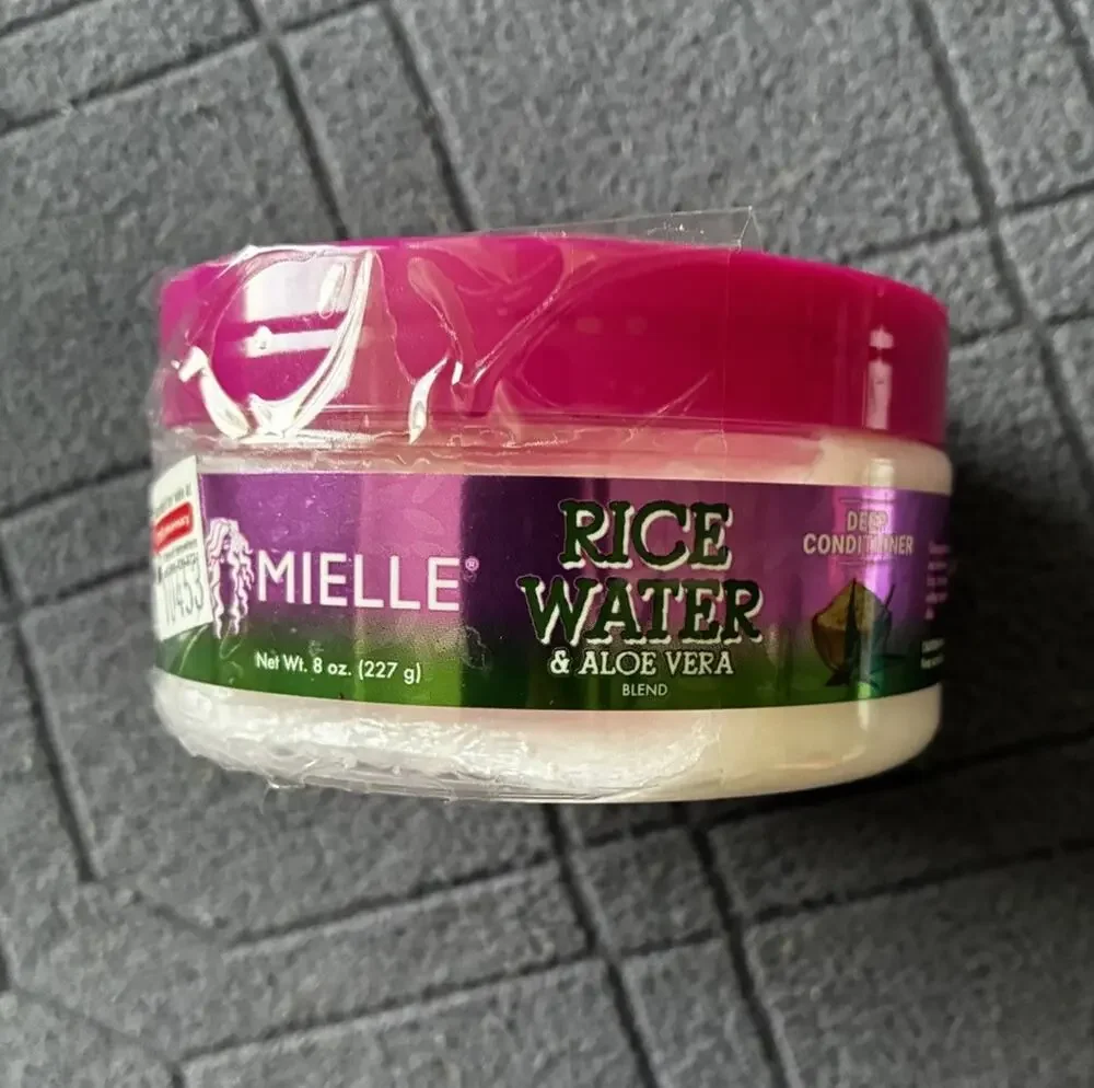 Mielle Rice Water Aloe Vera Deep Conditioner, 8 Fl Oz (Pack of 1)